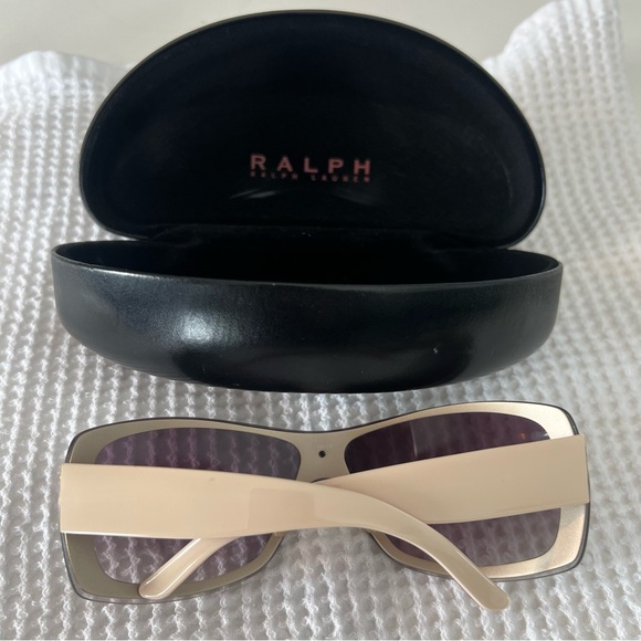 Ralph Lauren Vintage 1990’s Cream/Orange Frame Gradient Lense Women’s Sunglasses - Picture 10 of 16